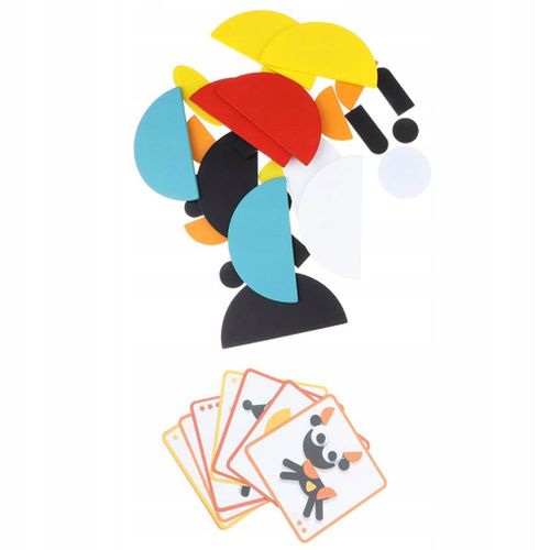 Puzzles géométriques créatifs en bois sur le thème des animaux