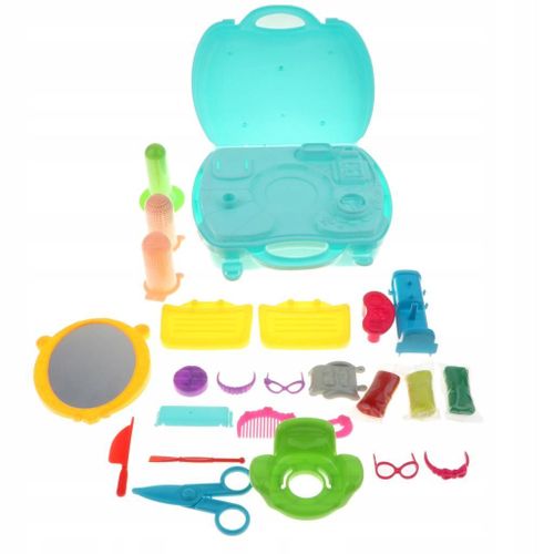 Coffret De Jeu De Simulation De Salon De Coiffure Portable De 27 Pièces