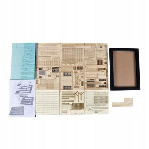 Maison de style européen 1/35, puzzle en bois, style A