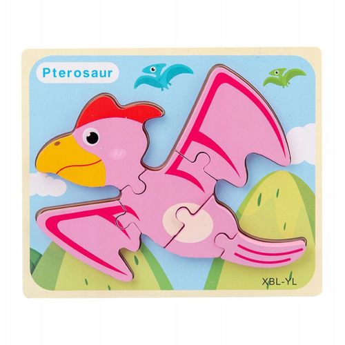 Puzzles De Dinosaures En Bois Pour Enfants De 1, 2 Et 3 Ans