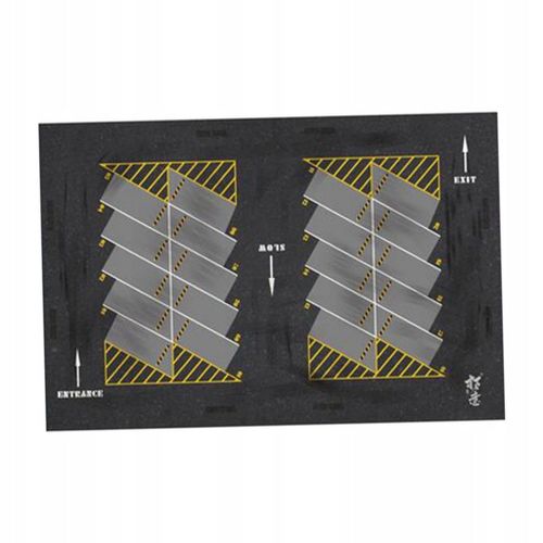 Tapis De Stationnement À L'échelle 1/64. Scène De Voiture