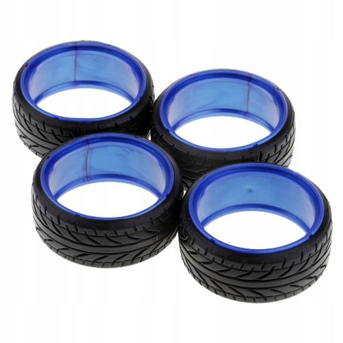 Voiture Rc Résistante À L'usure Diamètre 63 Mm Caoutchouc Bleu
