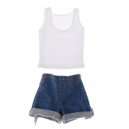 1/6 Gilet Décontracté Pour Femme, Short, Jupe, Short En Jean
