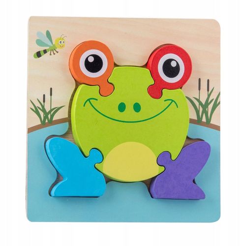 Puzzle Montessori en bois Grenouille Animal