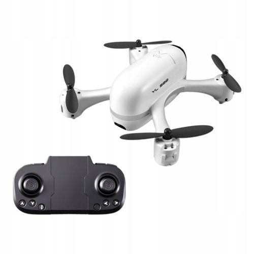 Drone Quadricoptère Rc De Poche Pliable, Blanc, 2 Caméras-Nokksackk