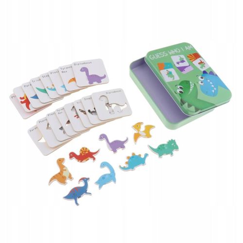 Cartes de puzzle de mémoire pour la maternelle, dinosaure