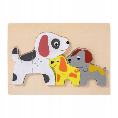 Puzzles d'animaux de dessins animés. Casse-têtes