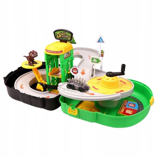 Ensemble de jouets de piste de dinosaure Pistes de voiture de dinosaure Créées