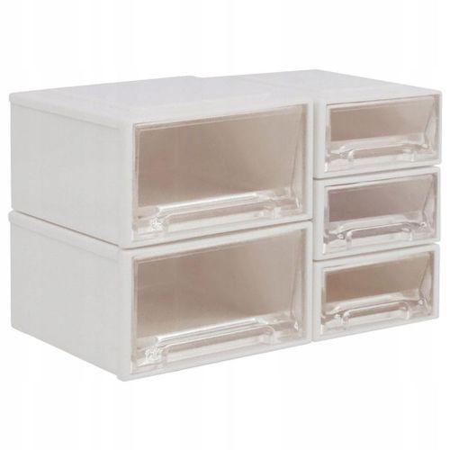 Coffre De Rangement Pour Maison De Poupées En Blanc Et Transparent