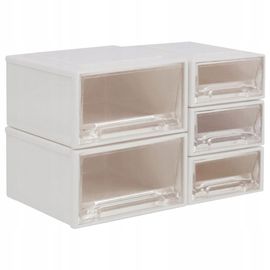 Coffre De Rangement Pour Maison De Poupées En Blanc Et Transparent