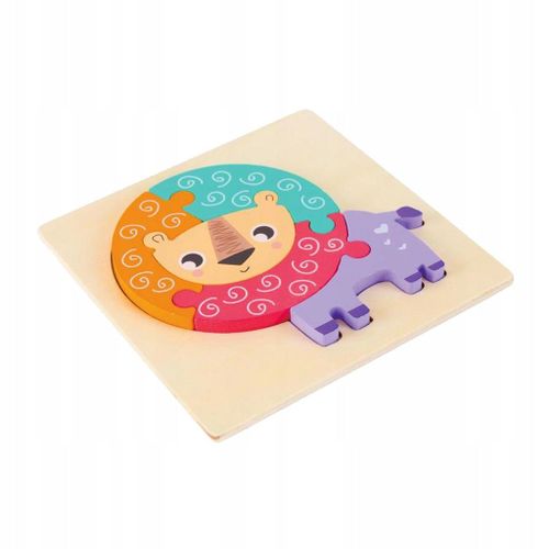 Puzzle en bois pour tout-petits Puzzles Montessori Lion