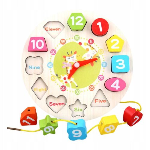 Jeu de puzzle en forme d'horloge pour les cadeaux de Noël Girafe