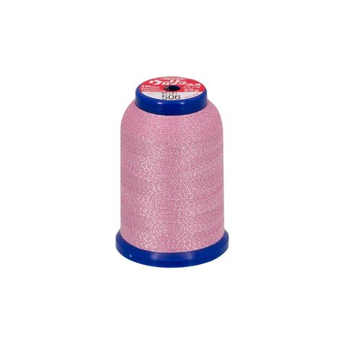 Fil Mousse Lamé Fujix 1000m - Babylock : Élégance Et Performance Pour Vos Surjets Et Recouvrements 506 Lamé Rose Et Argent
