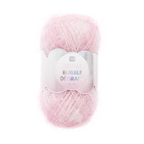 Pelote De Fil À Tricoter Creative Bubble Degrade ¿ Rico Design 02 Rose
