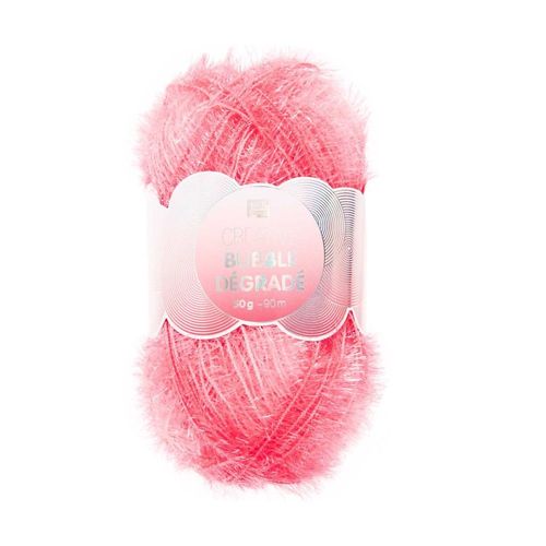 Pelote De Fil À Tricoter Creative Bubble Degrade ¿ Rico Design 03 Néon Rose