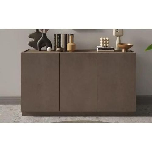 Buffet Haut Firenze - Bronze Et Chene Mercure - 3 Portes - Style Contemporain/Design