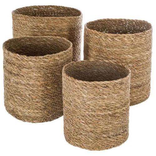 Set De 4 Paniers En Seagrass - Atmosphera - Marron - Contemporain - Design