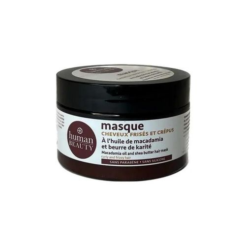 Masque Cheveux Frisés À L'huile De Macadamia Et Beurre De Karité Human Beauty- 200ml 