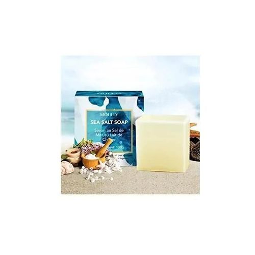 Moully Savon Lait De Chèvre Au Sel De Mer Naturel Exfoliant, Anti Acné 100 G 