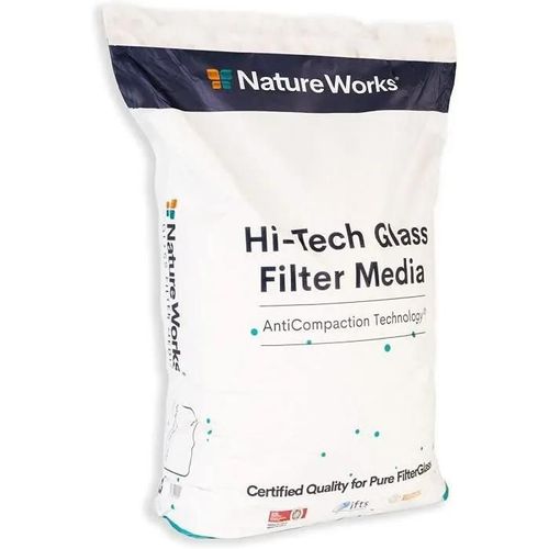 NATURE WORKS Sable Filtrant pour Piscine avec un Pouvoir Filtrant de 99,64%, Réduit la Consommation d'Eau et d'Énergie