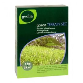 Gazon terrain sec geolia (1 kg - 35 m²)