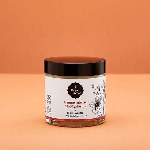 Secret Sacré Baume Originel À La Nigelle 60 Ml Soin Universel Lèvres, Mains, Zones Sèches, Peaux Fragilisées & Tatouages. 