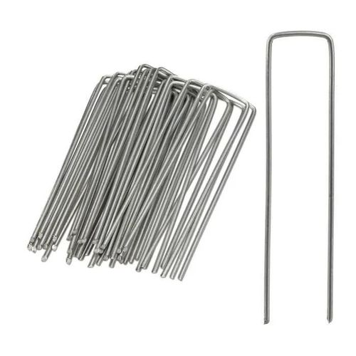 Relaxdays Piquet De Fixation Lot De 25 Sardines Tente Piquet Ancrage Sol Jardin 15 Cm Longueur Acier Galvanisé, Argent