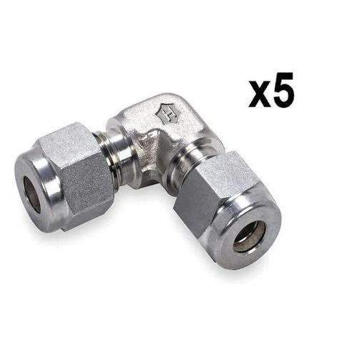 HAM-LET 765L-SS-12MM Raccord union en acier inoxydable 5 pcs
