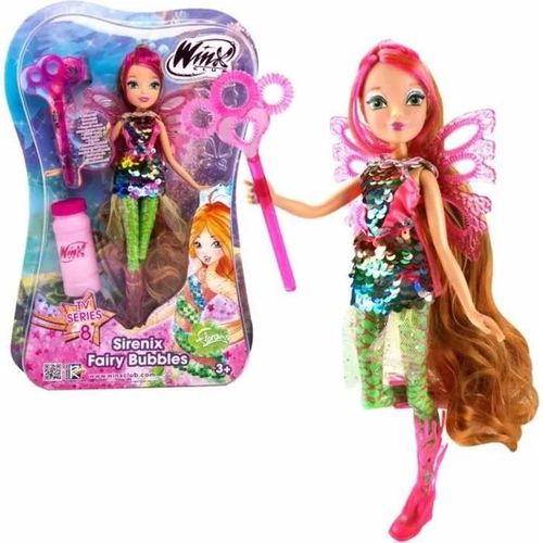 Poupée Flora Sirenix Fairy Bubbles - Winx Club - 28 Cm - Bulles De Savon