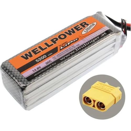 Wellpower Batterie Lipo Accu Ultima 500mah 14,8v 76.96wh Batterie Pour Rc-Autre