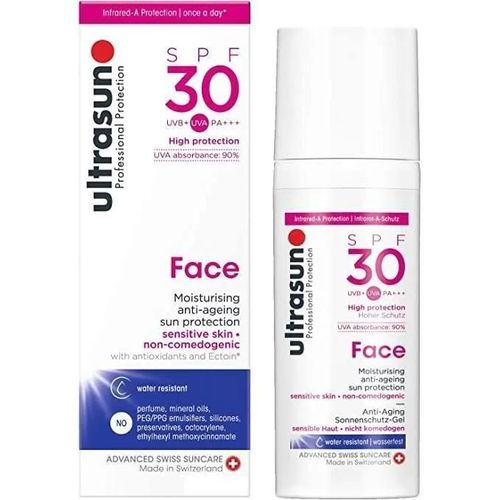 Ultrasun Protection Solaire Anti-Âge Face Spf30 Visage 30 Ml Gel Solaire Anti Age 