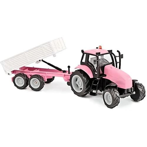 Van Manen Kids 510241 Globe Traffic Tracteur Avec Remorque La Cast (Avec Lumière Et Son, Rose)