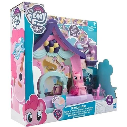 Hasbro My Little Pony Pinkie Pie Cours De Musique Et De Cuisine, Figurine Play Set, Maison Poupée Jouet Jeux