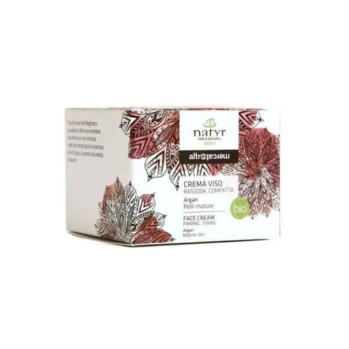 Crème Visage Natyr Bio À L'huile D'argan - Raffermissant Et Tonifiant - 50 Ml 