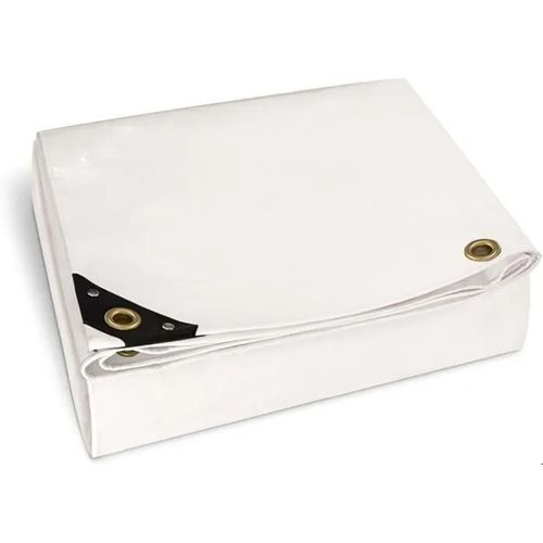 BACHE Nemaxx Bâche PLA43 de qualité supérieure 400 x 300 cm BLANC Avec ?illets