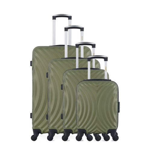 Lot de 4 Valises Rigides Grand Format, Taille Moyenne, Cabine et Cabine XXS LAGOS-M