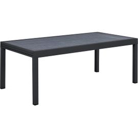 Table Aluminium Extensible "Lagos" - 200/320 X 105 X 76 Cm - Noir