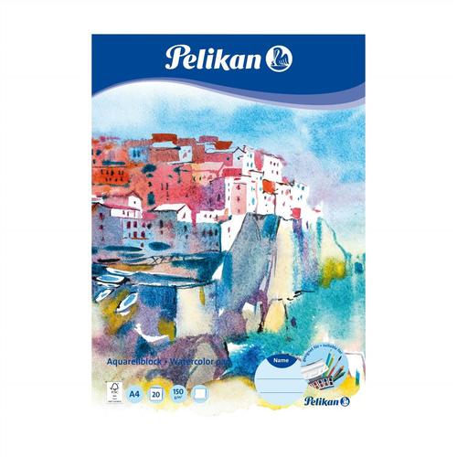 Pelikan Bloc De Papier Aquarelle C4/20, A4, 150 G/M2