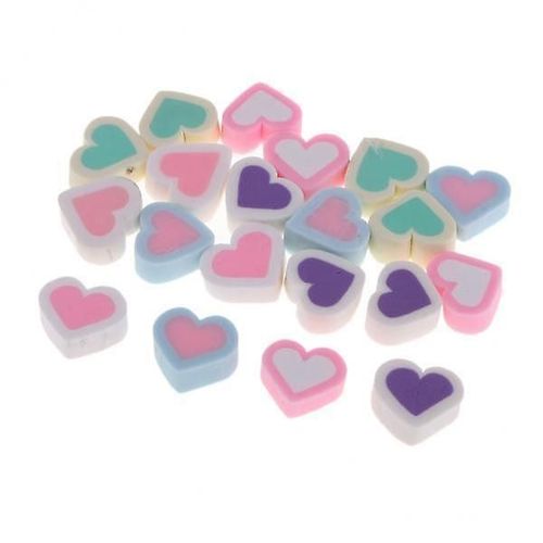 2x20pcs Resin Flatback Embellishments For Craft Making Loving Cotton Candy