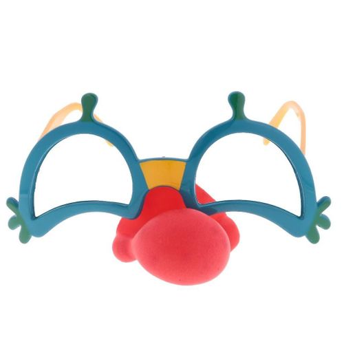 Drôle Clown Nez Rouge Lunettes De Fête Lunettes Hallowmas Accessoire De Robe De Fantaisie