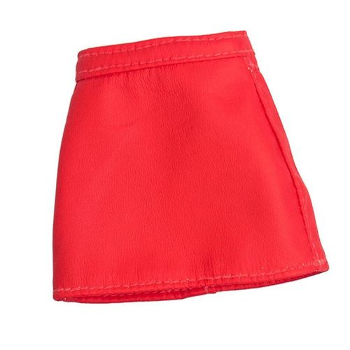 1/6 Pu Leather Skirt Skinny Leg Dress For 12inch Female Action Figure Red
