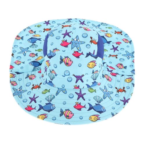 Fisherman Caps Anti Uv Girls Fishing Soft Hiking Baby Bucket Hat Sun Hats Fish Blue