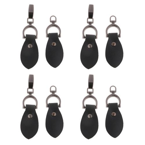 4 Paires De Cornes En Cuir Boutons À Bascule Trench Duffle Coat Attaches