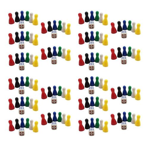 120 Chessman Chess Pieces And 20 Dice Board Game Accessories Children Toys