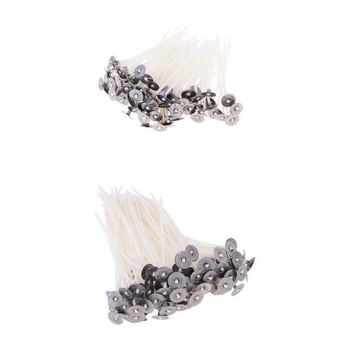 100 Pieces Cotton Candle Wicks Diy Candle Making Accessories 8cm & 12cm