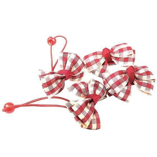 3x4 Pièce Enfants Filles Plaid Ruban Bow Bowknot Hair Clips Barrette Hair Band #1