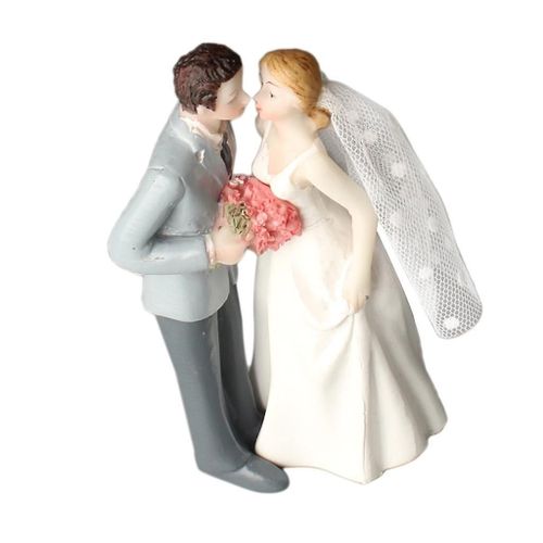 Romantic Resin Groom and Bride Couple Figurine Cake Stand Topper Decoration
