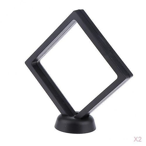 2x Faux Ongles Art Board Conseils Stick Acrylic Display Stand Tool Rack Noir 