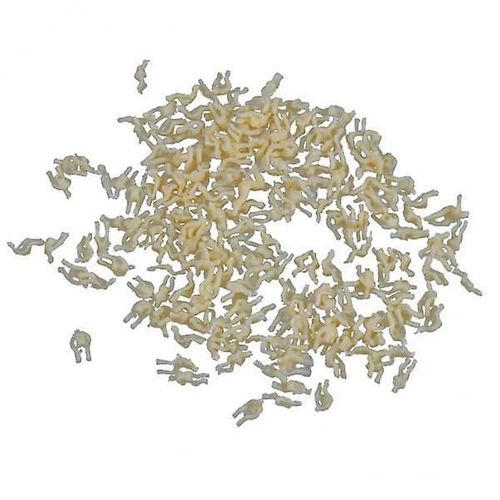 6xmodel Train Unpainted Seated People Passangers Figures 0.7cm