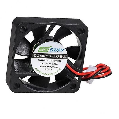 3x3D Printer Fan DC 12V 40x10mm Hydraulic Bearing Cooling Turbo Fan 5500RPM